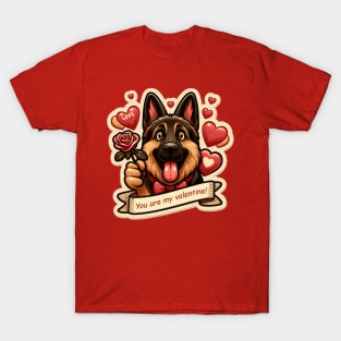 German Shepherd Valentine's day T-Shirt